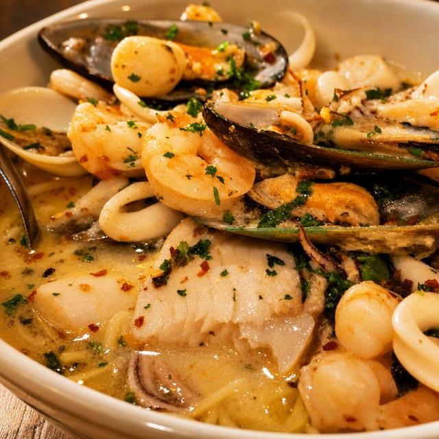 Linguini Pescatore.