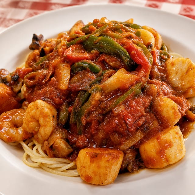 Shrimp Cacciatore.